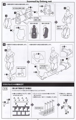 Megami Device B1R-M Chasis Kit Skin color A - Manual (6/10)