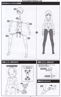 Megami Device B1R-M Chasis Kit Skin color A - Manual (9/10)