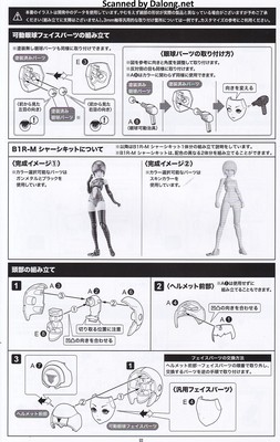 Megami Device B1R-M Chasis Kit Skin color B - Manual (4/10)