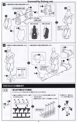 Megami Device B1R-M Chasis Kit Skin color B - Manual (6/10)
