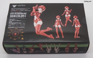 Megami Device B1R-M Chassis Kit Skin Color C - 박스 뒷면