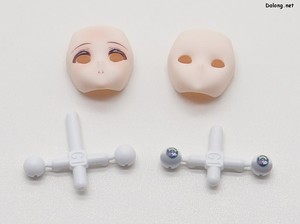 Megami Device B1R-M Chassis Kit Skin Color C - 별도 포장된 얼굴과 눈