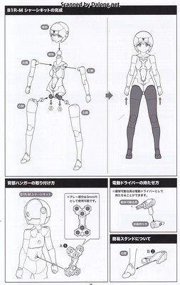 Megami Device B1R-M Chassis Kit Skin Color C - Manual (9/10)