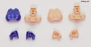 Megami Device B1R-M Chassis Kit Skin Color D - 메가미 디바이스 킷들과 호환하기 위한 파츠들