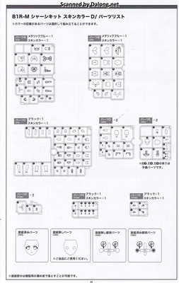 Megami Device B1R-M Chassis Kit Skin Color D - Manual (3/10)