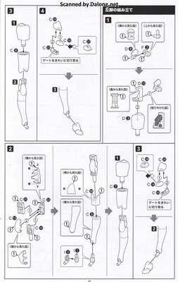 Megami Device B1R-M Chassis Kit Skin Color D - Manual (8/10)