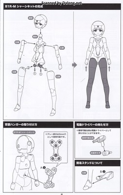 Megami Device B1R-M Chassis Kit Skin Color D - Manual (9/10)
