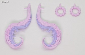 Kotobukiya Desire Maiden Medic - 양갈래머리는 동그란 머리로 교체할 수 있습니다.