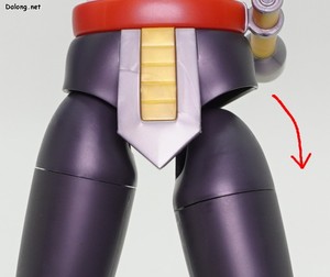 Rock Man Sigma Mega Man X Ver. - You can pull the hip joint downward to extend the range of motion, but it's not easy to get it positioned 