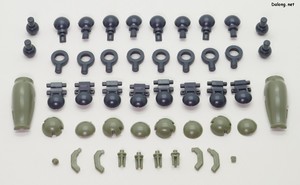 多脚戦車 「剣菱重工 HAW206」 陸自正式採用Ver. - 重複ランナーのせいで増えた余剰パーツ