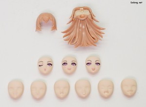 Sousaishojoteien Seira Ichijo [Swim Style] Hair Arrange Ver. - 인쇄된 형태의 얼굴 3종과 습식데칼용 빈 얼굴 6종이 제공됩니다.