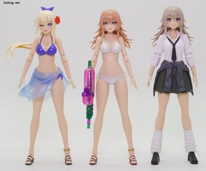 Sousaishojoteien Seira Ichijo [Swim Style] Hair Arrange Ver. - 베이스가 된 사에키 리츠카 수영복 버전 & 울프상과 함께.