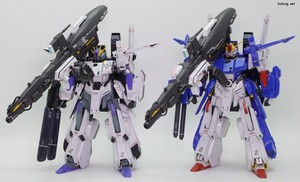 MG Full Armor ZZ Gundam - MG FAZZ Ver.Ka와 함께. 머리, 백팩 디자인과 더블 빔라이플 포신이 다릅니다. (1/2)