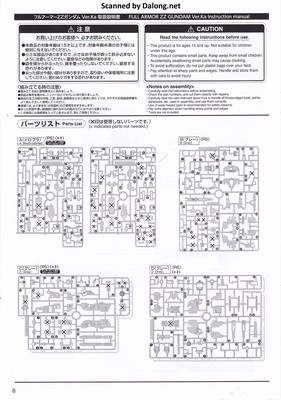 MG Full Armor ZZ Gundam - Manual (6/44)