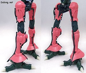 MG Dunbine - 느믈느믈한 다리 프레임. 살갗을 벗긴 근육같습니다..