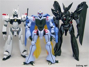 MG Dunbine - 1/35 동 스케일의 비건담계 MG인 잉그램/그리폰과 함께. 잉그램이랑은 비슷한데 그리폰은 정말 여전히 큽니다요..