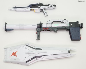 PG Unleashed Nu Gundam - 먹선/데칼 작업 후의 무장 및 확장기믹들 (1/2)