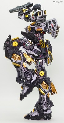 PG Unleashed Nu Gundam - 프레임상의 가동성. 장갑이 없으니 어깨가 거의 90도 꺽이네요 (1/2)