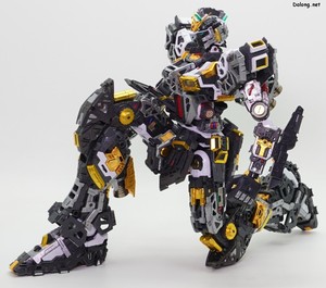 PG Unleashed Nu Gundam - 프레임 상태에서의 무릎 앉아 포즈 (2/4)