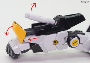 PG Unleashed Nu Gundam - 왼팔 빔사벨부의 오픈 기믹