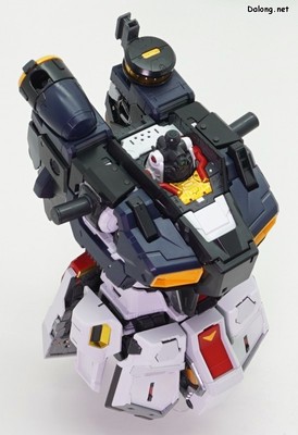 PG Unleashed Nu Gundam - 가조립된 몸통 (4/4)