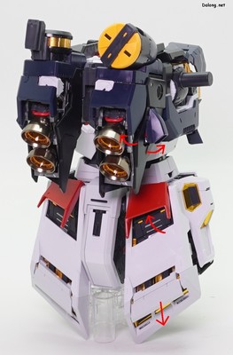 PG Unleashed Nu Gundam - 몸통 해치 오픈 샷 (2/3)