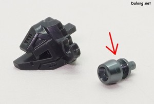 PG Unleashed Nu Gundam - 언리시드답게 헤드 발칸은 메탈 파츠로 제공됩니다.