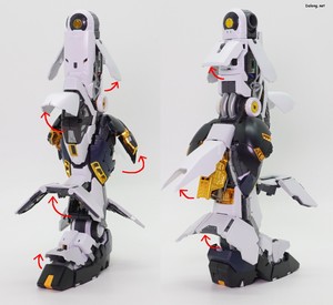 PG Unleashed Nu Gundam - 다리의 해치 오픈 (1/2)