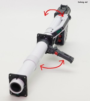 PG Unleashed Nu Gundam - 손잡이와 스코프 부위가 360도 회전되는 특이한 구조네요.