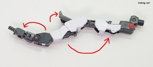 PG Unleashed Nu Gundam - PG 오리지널 기믹으로, 바주카용 다관절 서브암이 추가되었습니다. (2/2)