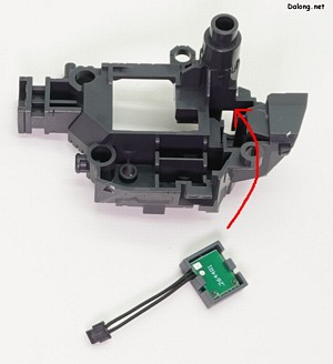 PG LED Unit for PG Unleashed Nu Gundam - B,C,D 유닛은 양쪽 가슴 프레임 파츠 안쪽에 넣습니다. (1/2)