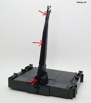 PG LED Unit for PG Unleashed Nu Gundam - 스위치 박스를 스탠드에 배치하는 방법도 PG 유니콘 건담의 경우와 완전히 동일합니다. (2/2)