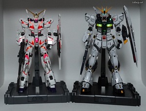 PG LED Unit for PG Unleashed Nu Gundam - PG 유니콘 건담 LED 유닛과의 비교샷. 유니콘 건담 LED가 가격은 더 싼데 효과가 훨씬 좋습니다. (1/2)