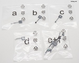 PG LED Unit for PG Unleashed Nu Gundam - 비닐 포장된 LED 유닛들