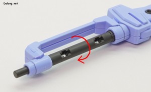 MGSD Destiny Gundam - 아론다이트 빔소드의 손잡이는 회전식으로서, 구멍에 손을 맞춰 끼운 다음에도 빔소드의 방향을 회전시킬 수 있게 되어 있네요.