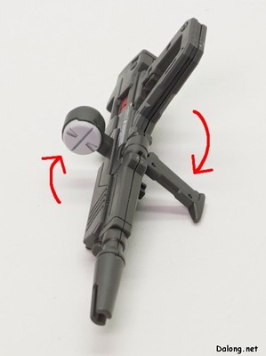 MGSD Destiny Gundam - 빔 라이플의 스코프와 손잡이는 회전식입니다. (2/2)