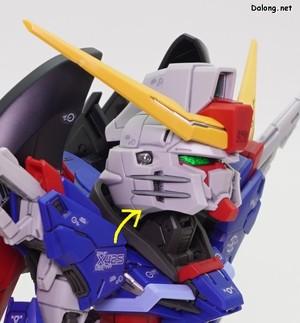 MGSD Destiny Gundam - 목도 2단계로 가동됩니다.