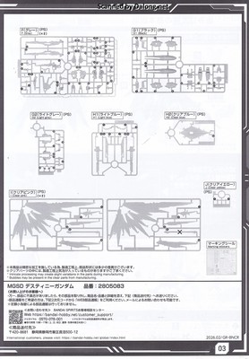 MGSD Destiny Gundam - Manual (3/20)
