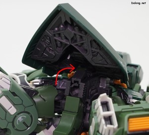 MGSD Kshatriya - Opening the crotch cover reveals the stand mounting hole.