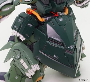 MGSD Kshatriya - You can pull the side/rear skirts outward a bit to increase the range of motion.