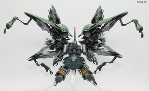 MGSD Kshatriya - Pose with all binders and sub-arms deployed. Looks incredibly imposing, but balancing it on a stand is extremely