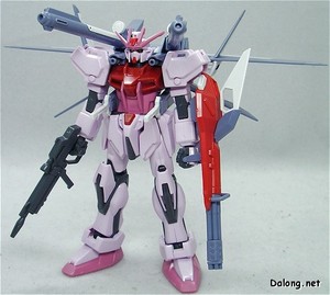 HG Strike Rouge + I.W.S.P. - 가조립 상태 전면부