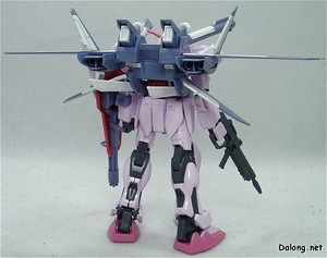 HG Strike Rouge + I.W.S.P. - 가조립 상태 후면부