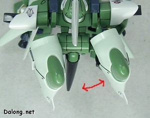 HG Ginn Type High-Maneuver (고기동형) - 슬러스터의 옆으로 움직이는 폭은 비교적 좁습니다.