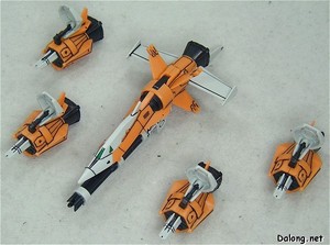 HG 105Dagger + Gunbarrel - 공격형태로 모두 분리한 건바렐 스트라이커.