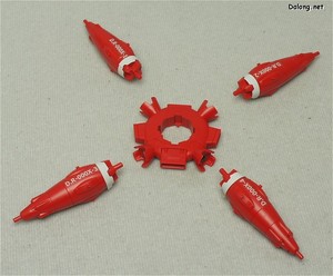 HG Dreadnought Gundam - 4개의 드라군은 분리가 가능합니다.